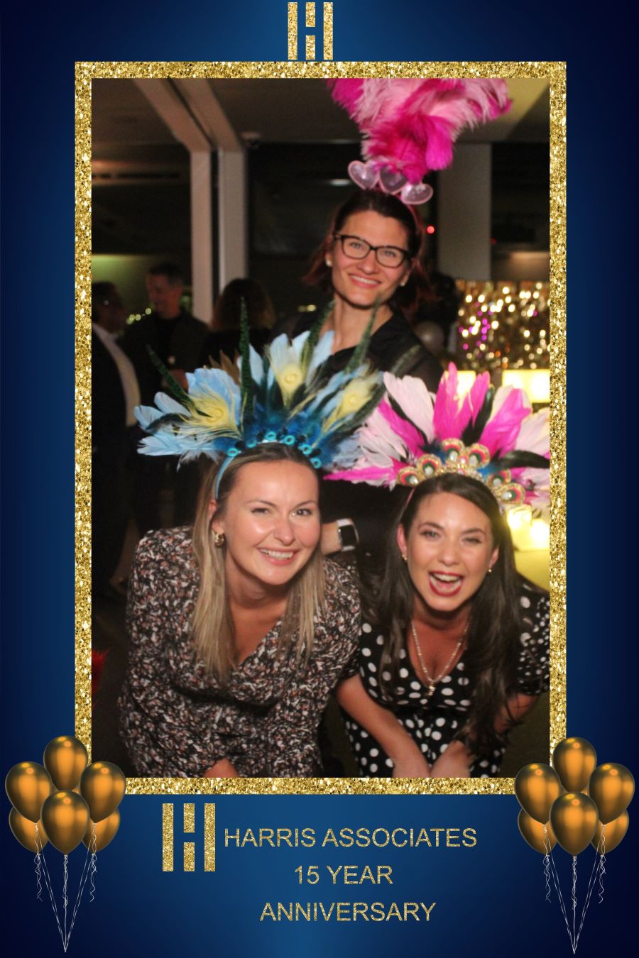 Party guests with props