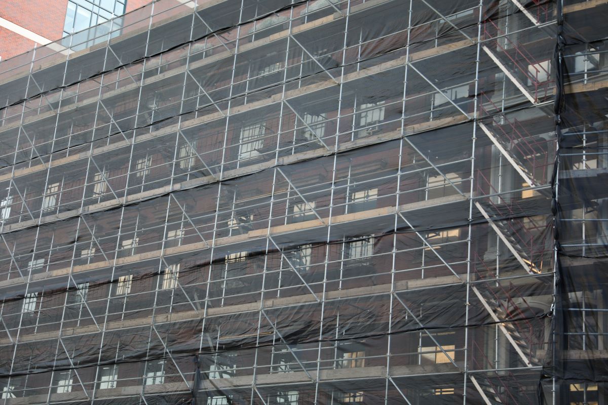 building being refurbished
